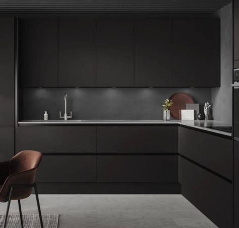 Modern L Shaped Kitchens, Matt Kitchen, Handleless Kitchen, Modern Kitchen Interiors, L Shaped Kitchen, Kitchen Color, Kitchen Trends, Kitchen Diner, Kitchen Fittings