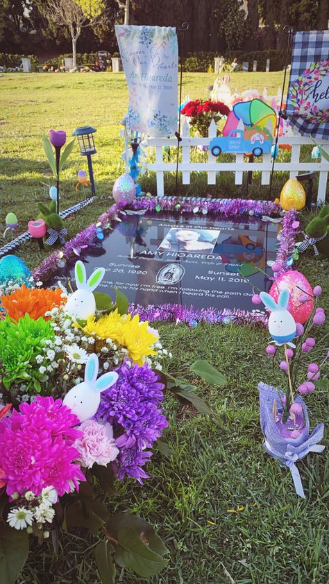 Gravesite Decorations, Cemetery Decorations, Easter Ideas, Tombstone, Cemetery, Image Search, Easter, Birthday, Quick Saves