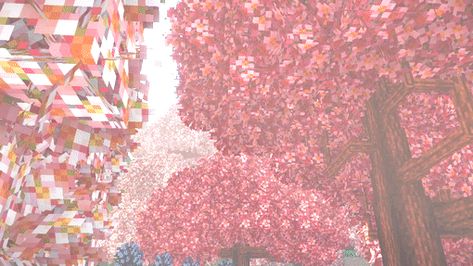 Minecraft Cottagecore, Minecraft Aesthetic, Minecraft Images, Gif Background, Cherry Blossom Wallpaper, Minecraft Banners, Minecraft Pictures, Minecraft Wallpaper, Cute Banners