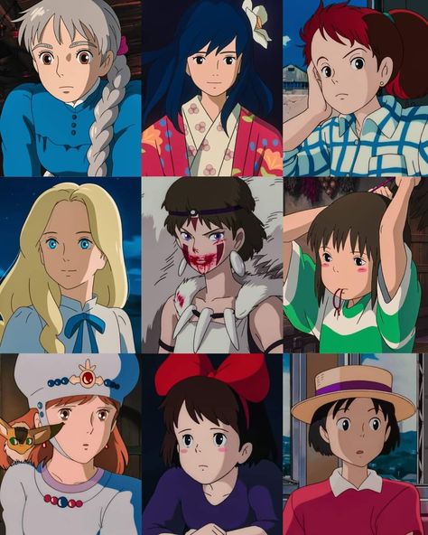 Ghibli Girls, Studio Ghibli Crafts, Studio Ghibli Fanart, Personajes Studio Ghibli, Studio Ghibli Background, Studio Ghibli Characters, Body Reference Drawing, Studio Ghibli Movies, Studio Ghibli Art