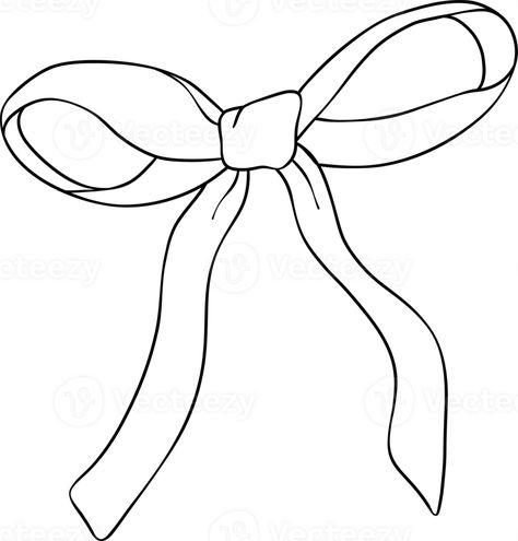 Ribbon Outline, Bow Coloring Pages, Paper Bow Template, Bow Outline, Coquette Ribbon, Star Paper Craft, Bow Drawing, Bow Template, Paper Bow