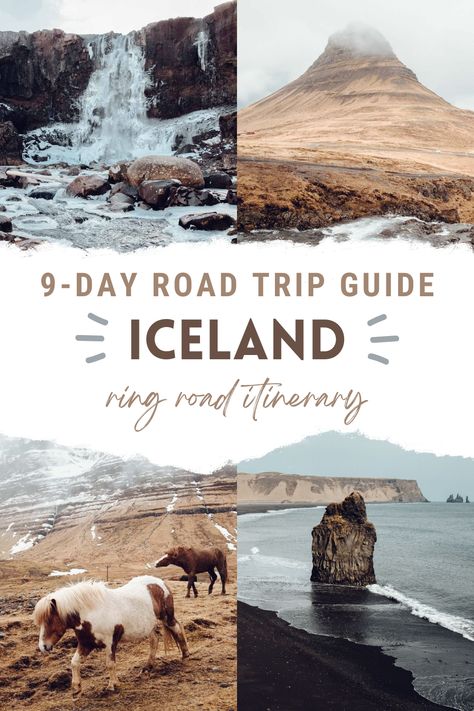 If you are looking for a perfect road trip, look no further than Iceland. This small island is packed with natural beauty, from glaciers and waterfalls to black sand beaches and geothermal springs. And with a ring road that encircles the entire country, it is the perfect place for an epic road trip. | iceland ring road | vacation tips | iceland aesthetic | icelandic culture | iceland travel guide | iceland bucket list | iceland road trip itinerary | iceland things to do | wanderlust inspiration Ring Road Itinerary Iceland, Icelandic Culture, Road Trip Iceland, Ring Road Iceland, Iceland Campervan, Iceland In May, Iceland Travel Summer, Iceland Aesthetic, Iceland Travel Photography