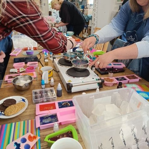 Soap making at the studio is a great workshop that we only do a couple of times a year, it's a nice easy & fun workshop, the hardest part is choosing between our bonkers amount of moulds, scents, colours & decorative items - you even get to package your 6 soaps at the end so it's a fab creative few hours! Dates coming up are Sunday April 14th, Friday May 17th and then there's a parent and child workshop on Saturday May 18th. Head on over to the website for more info and to book Soap Workshop Studio, Soap Workshop, Workshop Studio, The Hardest Part, Hard Part, Fun Easy, Soap Making, The Studio, A Year