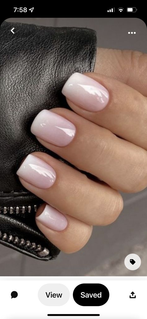 French Manicure Nails, Subtle Nails, Cute Gel Nails, Bride Nails, White Nail, Design Square, Neutral Nails, Dipped Nails, Bridal Nails