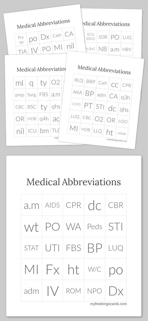 Medical Abbreviations Bingo. Classroom game for HCA's or nursing assistants. Medical Assistant Instructor Ideas, Medical Office Games, Nursing School Games, Teaching Medical Terminology, Teaching Medical Assisting, Medical Games Ideas, Medical Terminology Classroom Ideas, Medical Party Games, Pharmacy Week Activities