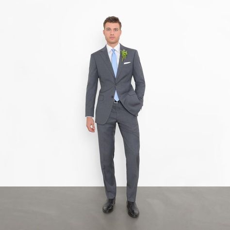 Grey Suit Blue Tie, Groomsmen Attire Grey, Grey Tuxedo Wedding, Dark Grey Tuxedo, Grey Tux, Gray Groomsmen Suits, Blue Groomsmen, Men Tuxedo, Groomsmen Grey