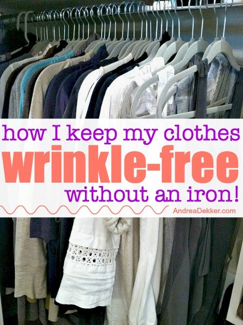 How I Keep My Clothes Wrinkle-Free Without an Iron I Am Home, Laundry Tips, Wrinkled Clothes, Minimize Wrinkles, Homemade Cleaning Products, Large Clothes, Laundry Hacks, My Clothes, Laundry Room Organization