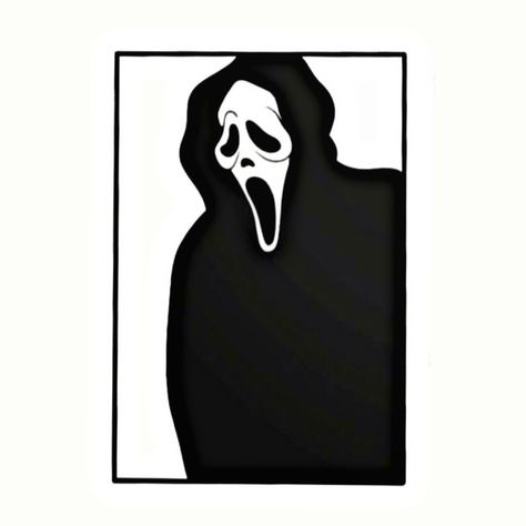 Scream Ghostface Art, Scream Art Drawing, Ghostface Tattoo Ideas, Cartoon Ghost Face, Scream Tattoo Ghostface, Kisses Hoodie, Ghostface Tattoo, Scream Tattoo, Trippy Tattoo Ideas