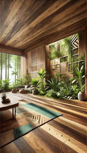 Tranquil Biophilic Design Biophilic Living Room, Biophilic Design Interiors, Biophilic Interior, Crystal House, Tranquil Art, Moodboard Inspo, Connection To Nature, Room Vibes, Calming Spaces