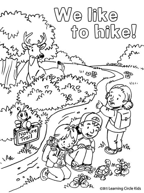 Summer Packet, Camping Coloring Pages, Camping Clipart, Preschool Coloring Pages, Kid Coloring Page, Scout Activities, Summer Coloring Pages, Coloring Bookmarks, Hiking With Kids