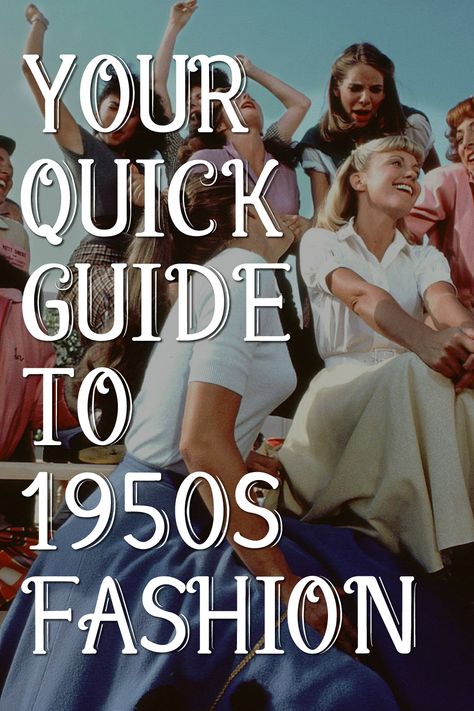 How To Dress Like The 50s For Women, 1950s Theme Party Outfit, Fiftys Fashion 1950s Woman, 50s Party Outfit For Women, 50s Attire Women, Easy 50s Outfit Women, 50s Outfits For Women Vintage, 50s Fashion For Women Casual, Outfits From The 50s