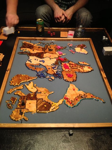 Risk Board Game, Risk Game, Risk Games, Board Games, Wood Projects, Geek Stuff, Woodworking, Wood, Art