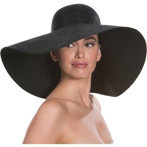 Eric Javits Floppy ($350) ❤ liked on Polyvore featuring accessories, hats, black, beach hat, band hats, brim sun hat, brimmed hat and sun blocking hats Floppy Hat Outfit, American Hats, Black Floppy Hat, Black Fedora Hat, Floppy Straw Hat, Derby Hats Fascinators, Floppy Beach Hat, Hats Black, Black Fedora