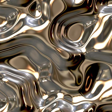 Reflect and ripple metallic seamless background textures. Shining Melt of fluid chrome surface. Chrome. Subscription-free stock image available for license. Metal Background Texture, Digital Art Work, Abstract Liquid, Melting Metal, Metal Background, Liquid Metal, Metal Texture, 3d Texture, Texture Packs