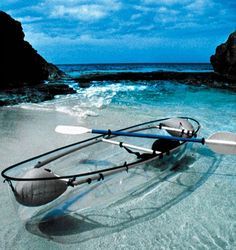 clear kayak Polycarbonate Transparent Sea Kayak Clear Bottom Boats Pool With Shade, Sup Yoga, Roatan, Canoe And Kayak, Bora Bora, Dream Vacations, Design Branding, Honduras, The Great Outdoors