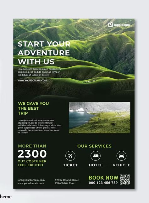 Traveling Agency Flyer Template PSD Feeling Excited, Travel Logo, Web Design Inspiration, Travel Agency, Flyer Template, Travel Fun, Design Template, World's Best, Concept Design