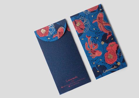 Crossroads Red Envelope on Behance Red Envelope Design, Ang Pao, Chinese New Year Design, Name Card Design, Branding Design Packaging, Red Pocket, Red Packet, New Year Designs, Stationary Design