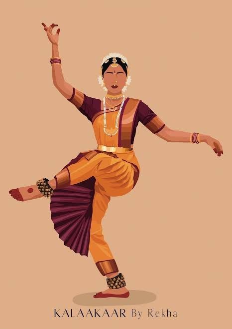 South Indian Art, Indian Classical Dancer, Dancer Drawing, Bharatanatyam Poses, Desi Art, Modern Indian Art, Dancer Painting, Indian Illustration, Dancing Drawings