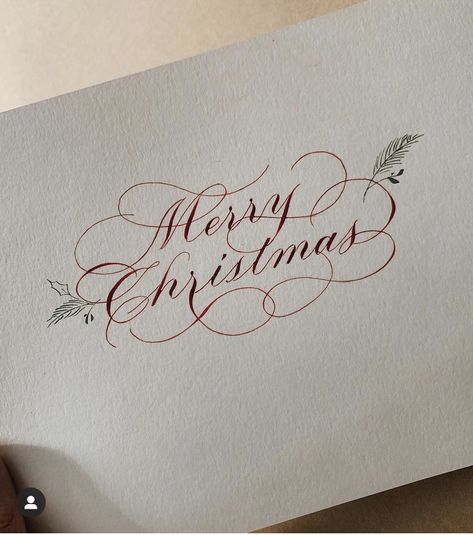 Calligraphy Christmas Cards, Calligraphy Writing Styles, Calligraphy Letters Alphabet, Flourish Calligraphy, Merry Christmas Calligraphy, Christmas Calligraphy, Calligraphy Drawing, Calligraphy Cards, Copperplate Calligraphy