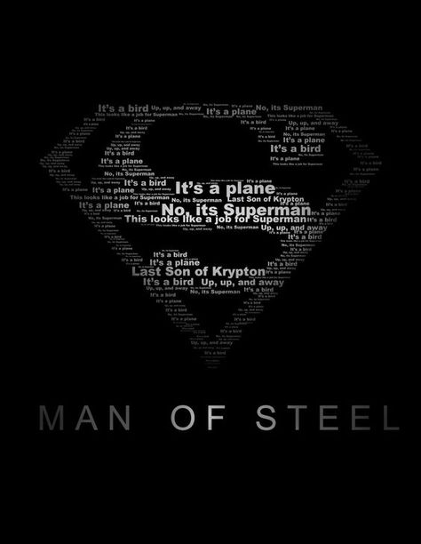 Superman Man of Steel Typography Print black and white 8.5x11 ... Man Of Steel Poster, Darth Vader Dark Side, Steel Dc Comics, Superman Tattoos, Superman Wallpaper, Superman Man Of Steel, Superman Art, Martian Manhunter, Superman Logo