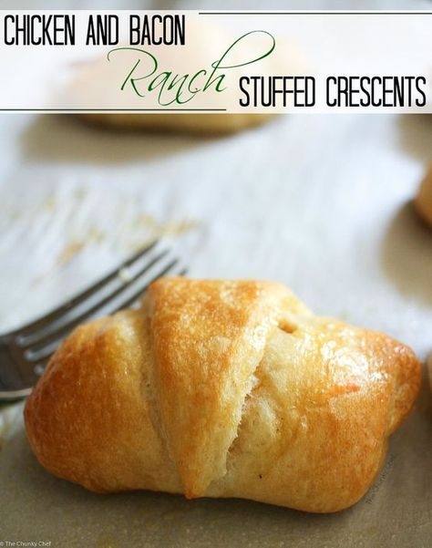 Stuffed Crescent Rolls, Easy Crescent Roll Recipes, Crescent Roll Recipes Dinner, Recipes Using Crescent Rolls, Crescent Roll Dessert, Chicken Crescent Rolls, Arancini Recipe, The Chunky Chef, Chunky Chef