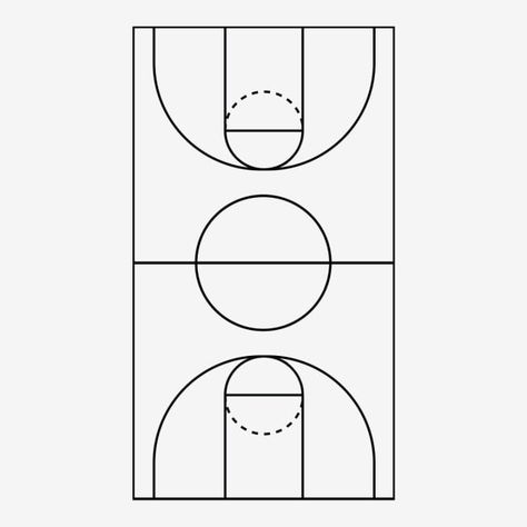 Basketball Court Tattoo Ideas, Basketball Court Printable, Basketball Court Graphic, Basketball Court Tattoo, Basketball Court Drawing, Basketball Court Design, Lapangan Basket, Basketball Illustration, Basket Clipart