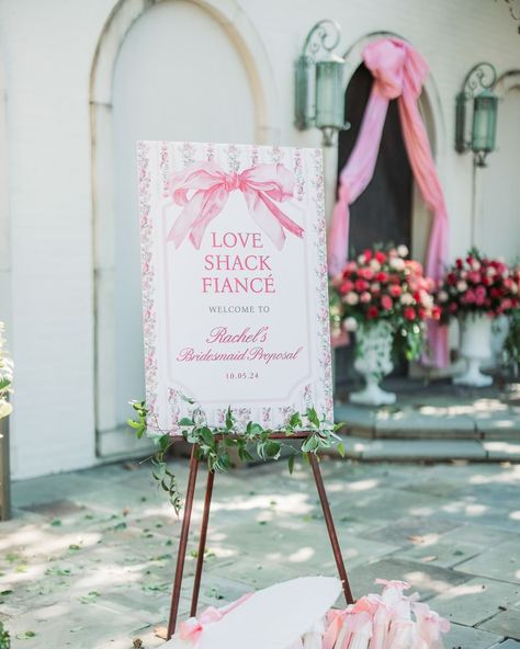 Have you ever seen a more beautiful way to ask your best girls to stand by your side on the most important day!? We are in love with this location, our sweet bride and her love for details, and of course we love celebrating every event. 💗Love Shack Fancy Inspired 💗 @rachelnewcomb @brittiny_gale Love Shack Bachelorette, Love Shack Fancy, 18th Birthday Party, Shower Themes, Stand By You, Bridal Shower Theme, By Your Side, Bridesmaid Proposal, 18th Birthday