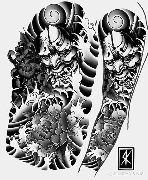 Japanese Tattoo Black And Grey, Japanese Hand Tattoos, Japanese Leg Tattoo, Traditional Japanese Tattoo Designs, Black Men Tattoos, Japanese Legs, Egypt Tattoo, Japan Tattoo Design, Cool Chest Tattoos