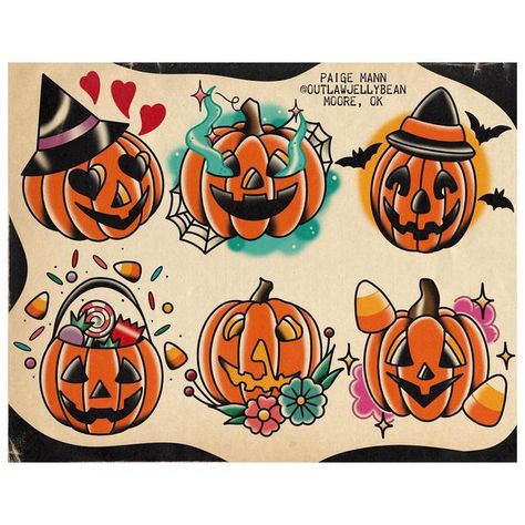 Pumpkin Heart Tattoo, Jack O Lantern Tattoo Traditional, Pumpkin Trad Tattoo, Pumpkin American Traditional Tattoo, Halloween Flash Traditional, Traditional Jackolantern Tattoo, American Traditional Jack O Lantern Tattoo, Vintage Pumpkin Tattoo, Traditional Jack O Lantern Tattoo