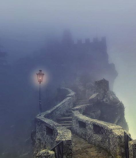 Dark Castle, Foggy Day, Medieval Style, Breathtaking Places, Brasov, Italy Photo, A Castle, The Fog, Magical Places