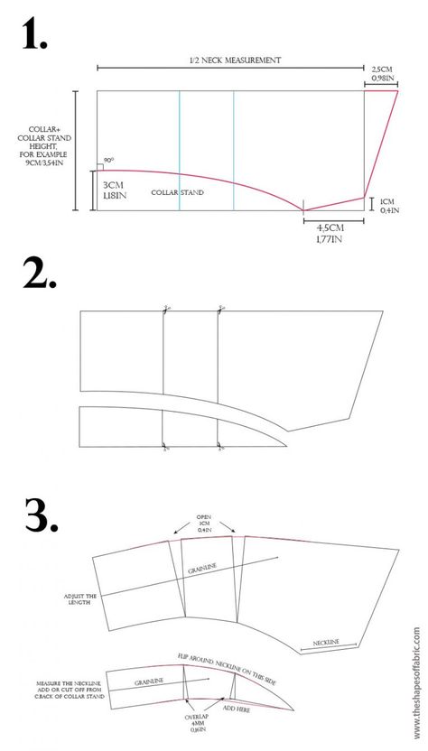 How to construct a trench coat - The Shapes of Fabric Collars Pattern, Trench Coat Pattern, Sewing Measurements, Easy Dress Sewing Patterns, Sewing Collars, Coat Pattern Sewing, Jacket Pattern Sewing, Pattern Drafting, Couture Sewing