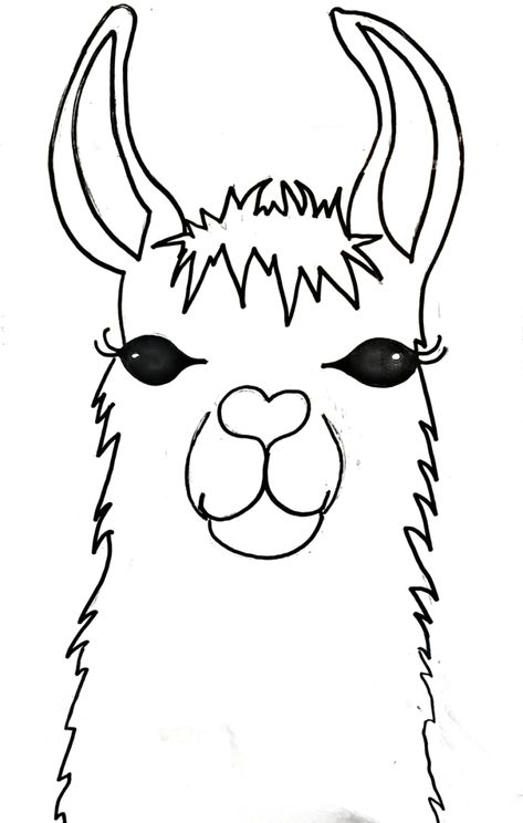 Llama Painting - Easy - Step By Step Acrylic Tutorial Llama Drawing, Llama Painting, Large Library, Llama Face, Paint Easy, Acrylic Tutorials, Christmas Paintings On Canvas, Easy Drawing Tutorial, Painting Easy