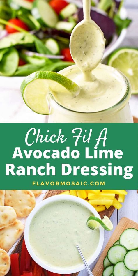 Avocado Lime Ranch Dressing Recipe, Easy Avocado Ranch Dressing, Avocado Ranch Dip Recipe, Avocado Lime Ranch, Avocado Ranch Dressing Recipe, Homemade Avocado Ranch Dressing, Dairy Free Salad Dressing, Creamy Avocado Ranch Dressing, Avocado Lime Ranch Dressing