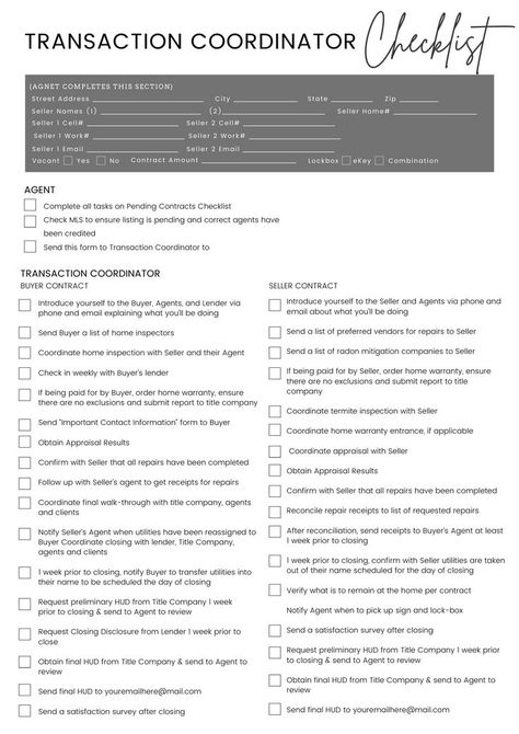 Real Estate Admin Checklist, Real Estate Closing Checklist, Listing Checklist For Realtors, Real Estate Buyers Checklist, Real Estate Transaction Coordinator Checklist, Listing Appointment Checklist, Realtor Email Templates, Realtor Transaction Checklist, Real Estate Cheat Sheet