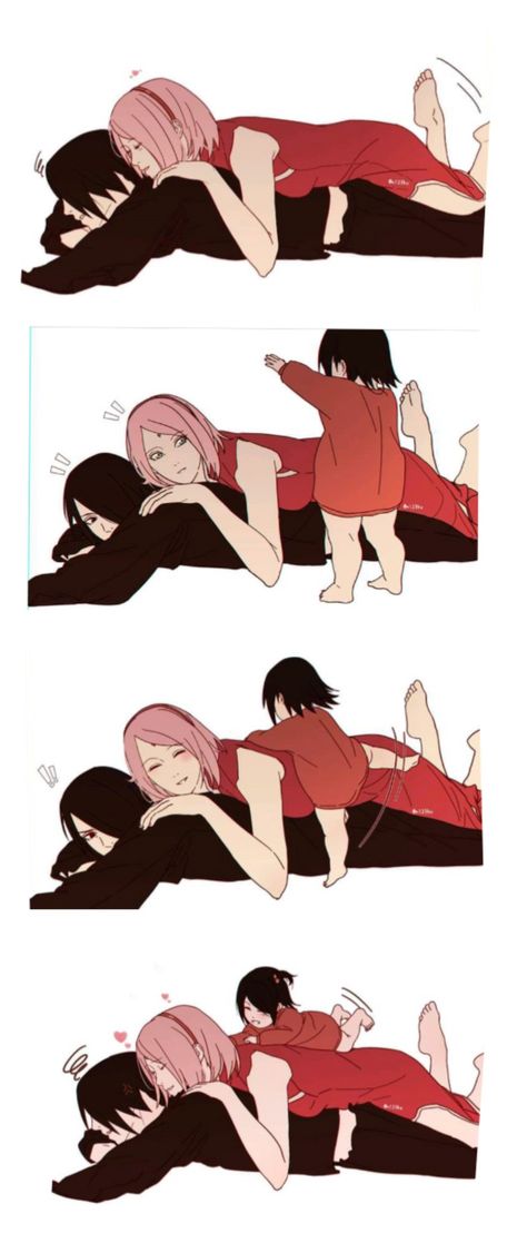 Baby Sarada, Sakura And Sasuke Kiss, Naruto And Sasuke Kiss, Naruto Akatsuki Funny, Sasuke Sakura Sarada, Sasuke Uchiha Sakura Haruno, Naruto Oc Characters, Sasuke Sakura, Naruto Sasuke Sakura