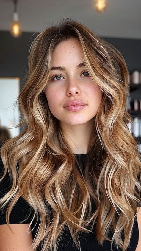 Light Brown Honey Highlights, Balayage Summer 2024, Best Hair Color For Hazel Eyes, Balayage Styles, Pure Makeup, Blonde Lowlights, Rambut Brunette, Brunette Balayage Hair, Honey Blonde Hair