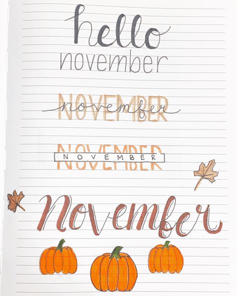 November Board Ideas, November Calendar Ideas White Board, November White Board Ideas, November Chalkboard, Journal Headings, November Calligraphy, November Doodles, November Lettering, November Font