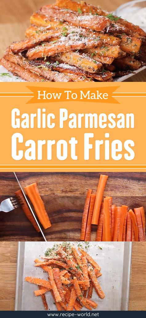 Carrot Fries Baked, Parsnip Fries, Carrot Fries, Baked Carrots, Vegetarian Sandwich, Veggie Sandwich, Fries Recipe, Fries In The Oven, Garlic Parmesan