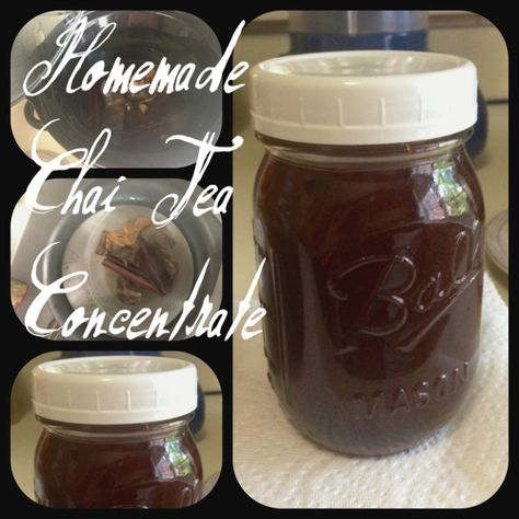 Chai Tea Concentrate Recipe, Chai Concentrate Recipe, Tea Concentrate Recipe, Cozy Beverages, Chai Tea Concentrate, Homemade Chai Tea, Tea Concentrate, Green Foods, Homemade Chai