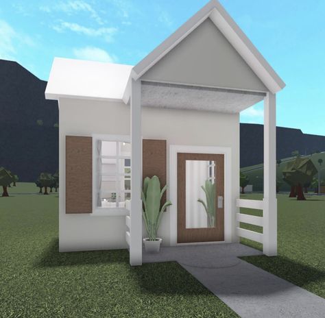 Cute Tiny Bloxburg Houses Layout, Tiny Homes In Bloxburg, Small Blocksburg House, Small House Bloxburg Layout, Tiny Home Bloxburg, Bloxburg Small House Ideas, Small Bloxburg House Layout, Bloxburg Small House Layouts, Apartment Loft Ideas