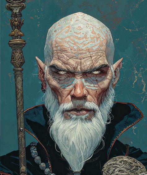 Architect Character, Wizard Rpg, Elf Wizard Male, Elf Wizard, Old Elf, Half Elf Wizard Male, Wizard Art Character Design, Evil Elf, Evil Druid