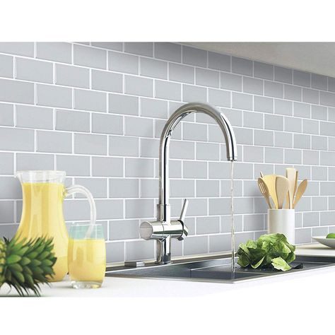 Yoillione Upgrade Thicker Peel and Stick Wall Tiles Backsplash for Kitchen and Bathroom, Metro Subway Tiles Self Adhesive Tile Stickers 3D Stick on Tiles Splashback Grey, 5 Sheets : Amazon.co.uk: Home & Kitchen Peel And Stick Wall Tiles, Stick On Wall Tiles, Backsplash For Kitchen, Grey Wall Tiles, Tiles Backsplash, Self Adhesive Wall Tiles, Stick Tile Backsplash, Subway Tiles Bathroom, Tile Splashback