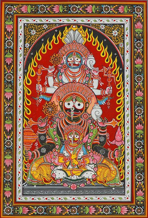 Pattachitra Paintings Odisha, Odisha Pattachitra, Odisha Art, Jagannath Ji, Pattachitra Art, Hindu Cosmos, Phad Painting, Indian Traditional Paintings, Buddhist Art Drawing