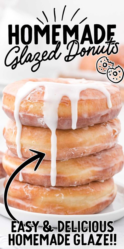 Donut Glaze Recipe, Mini Donut Recipe, Homemade Glazed Donuts, Fried Desserts, Mini Donut Recipes, Cake Mom, Doughnut Recipe Easy, Danish Recipes, Homemade Donuts Recipe