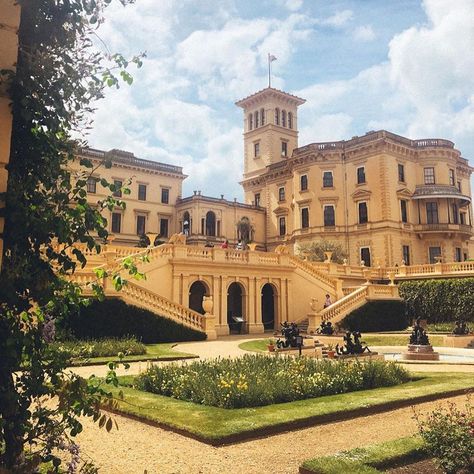 One of the Isle of Wight's most graceful sights, Osborne House was once Queen Victoria's 👸 palatial holiday home where she and her beloved… Osborne House Isle Of Wight, Palatial Homes, Osbourne House, Isle Of Wight England, English Homes, Osborne House, British English, English House, Peaceful Places