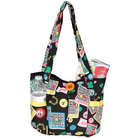 Fashionable Quilted Bingo Bag w/ One Large and Three Small Interior Pockets: Handbags: #Fashionable #Quilted #Bingo #Bag #w #One #Large #and #Three #Small #Interior #Pockets #Handbags Bingo Bag, Bingo Dauber, Bingo, Shoulder Bags, Reusable Tote Bags, Shoe Jewelry, For Free, Tote Bag, Shoulder Bag