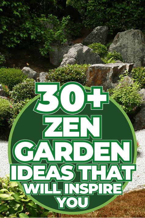 30+ Zen Garden Ideas That Will Inspire You Zen Garden Sitting Area, Outside Zen Space, Simple Japanese Garden Ideas, Zen Garden Small Backyard, How To Make A Zen Garden, Zen Garden Inspiration, Small Backyard Zen Garden Ideas, Zen Backyard Landscaping, Zen Front Yard Landscaping