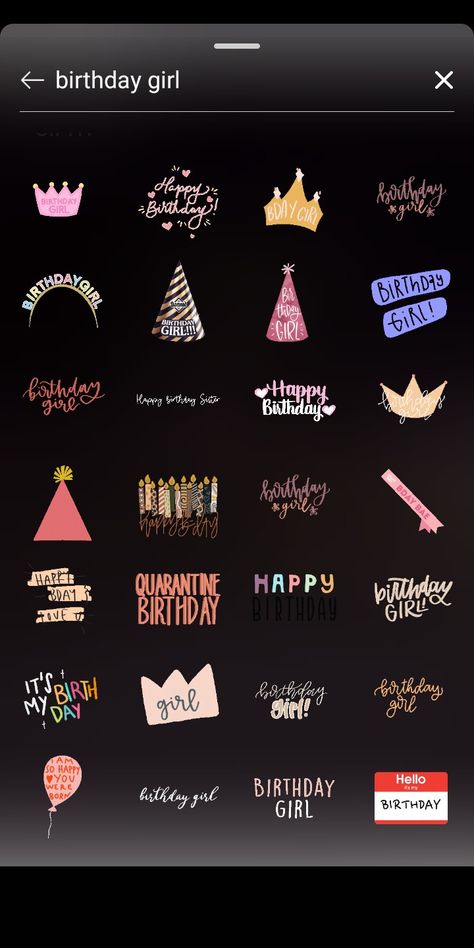 Birthday Gifs Insta Story, Birthday Gifs Instagram, Instagram Birthday Stickers, Birthday Stickers Instagram, Birthday Gif Instagram, Creative Instagram Names, Ig Gif, Insta Stickers, Instagram Story App