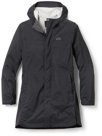 REI Co-op Rainier Long Line Rain Jacket - Women's | REI Co-op Getting Outside, 2024 Ideas, Backpacking Tent, Rain Jacket Women, Rain Coat, Rei Co-op, Short Socks, Rain Wear, Range Of Motion