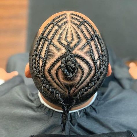 QueenOfTheSouth |Pati Plymire on Instagram: "Spiderman vibes🕷 I had to post these braids again but with no color🖤 Products used: @stylefactor_edge fitting foam and lock booster…" Spider Braids, Braids Hairstyles Men, Braid Designs For Men, Male Braids, Cornrow Hairstyle, Braids With Fade, S Braids, Men Hair Styles, Easy Trendy Hairstyles